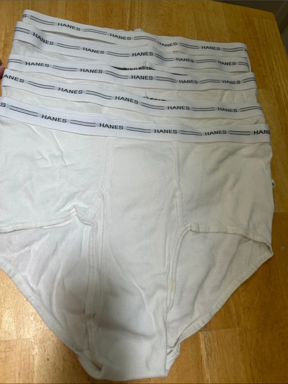 Hanes Men's White Comfort Flex 2XL/TG Briefs- 6 Pack